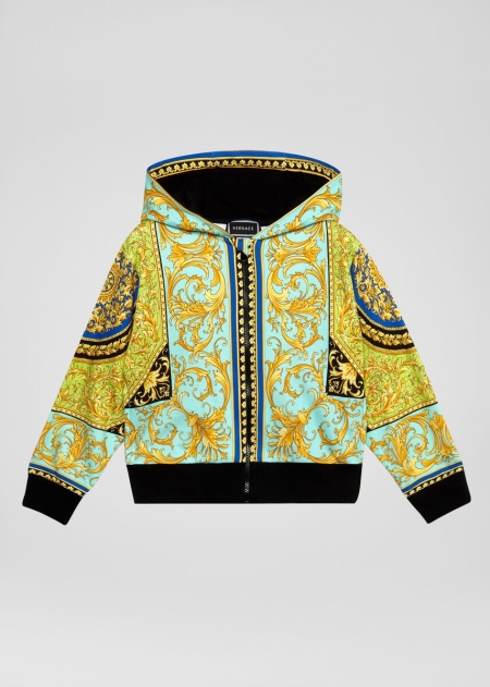 Versace Le Pop Classique Print Hoodie Pojke - 062158XHK